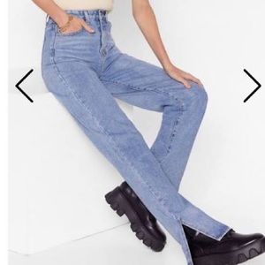 Slit jeans Now or Never Nasty Gal